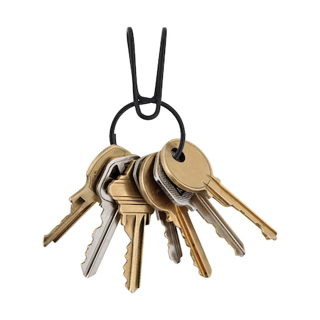 Nite Ize 2020 Nite Ize Squeezering Easy Load Key Clip, Black NIT-KSQR-01-R6